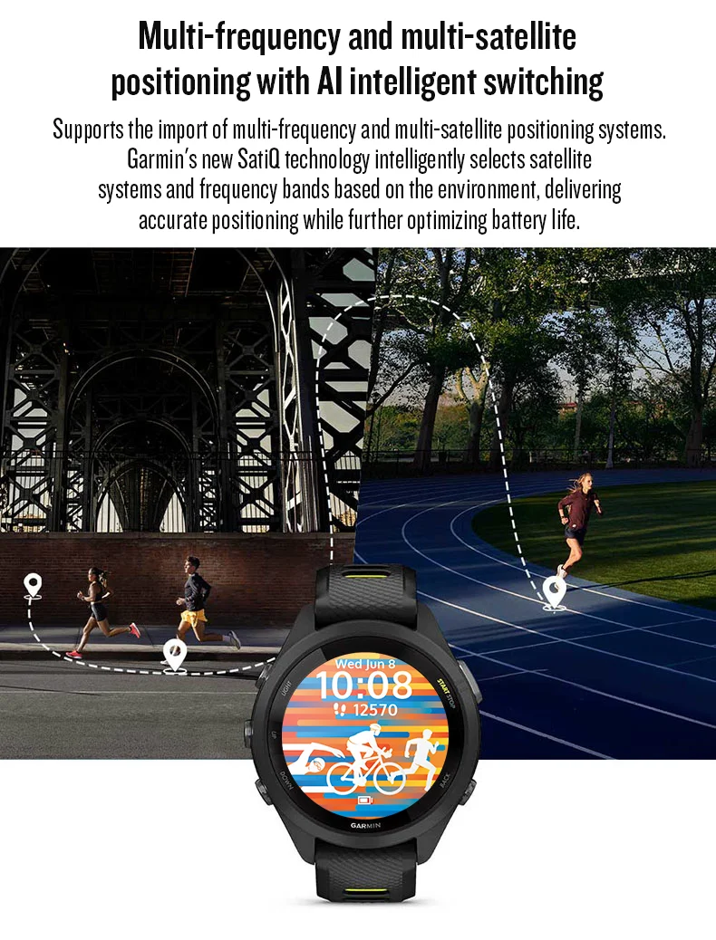 Garmin Forerunner 265 Sports Watch Outdoor GPS Running Fitness Marathon Swimming Chinese Heart Rate Blood Oxygen smartwatch — изображение 13
