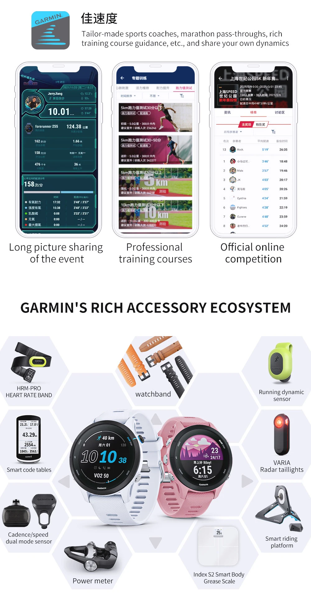 Garmin Forerunner 255 Professional Running, Riding, Swimming, Triathlon Marathon Track and Field Training smartwatch — изображение 19